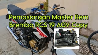 Pemasangan Master Rem Brembo Tabung Copy RCS 19 AGV Racing [upl. by Gates474]