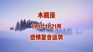 水瓶座，11111121号，感情复合运势 [upl. by Akerahs647]