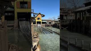 Awesome Mystic River Falls Water Ride  One Of The Best Rafting Rides  The Huge Drop [upl. by Eicaj]