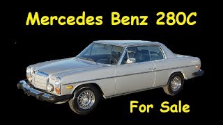 CLASSIC W114 MERCEDES BENZ 280C COUPE FOR SALE [upl. by Haughay]