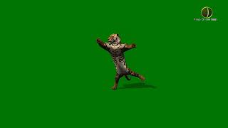 Tiger Dancing 2 Green Screen HD [upl. by Ydne]