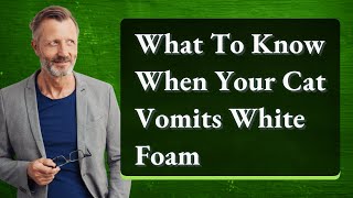 What To Know When Your Cat Vomits White Foam [upl. by Arras]