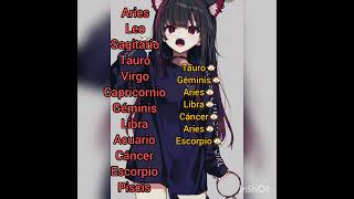 ☆•Quien es mas verción signos zodiacales audio tik tok☆• [upl. by Llemart]