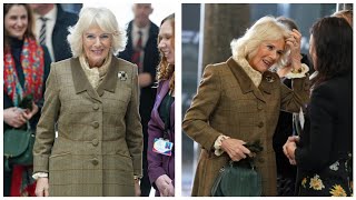 Queen Camilla gives update on King as she steps out for Scottish Engagement [upl. by Allenaj]