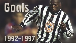 Faustino Asprilla ► ● 19921997 goals and skills  NEW CASTLE UNITED [upl. by Erle]