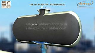 SURGE TANK BLADDER  AIR IN BLADDER  HORIZONTAL  KURWA RUBBER [upl. by Sundin]