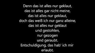 Die Prinzen  Alles nur geklaut  lyrics [upl. by Ycart]