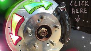 Which way to Install Slotted and Drilled brake rotors SOLVED [upl. by Merideth116]