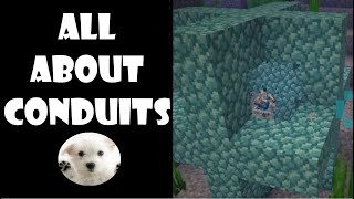 How to make a conduit minecraft [upl. by Ellenej]