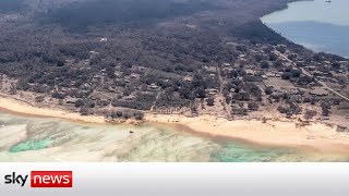 Tongas three smallest islands devastated by volcano and tsunami [upl. by Nylyoj282]