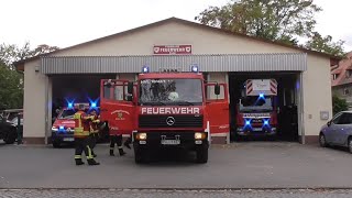 SIRENENALARM  MELDER Ausrücken im Vollalarm FF Elstal  GWAtemschutz LK Havelland  Einsatzfahrt [upl. by Airamas605]