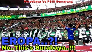 MerindingAtmosfer 50 ribu Bonek mendukung Persebaya di Stadion GBT vs PSIS Semarang [upl. by Irrot]