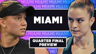 Rybakina vs Sakkari  Miami Open 2024 QF  Tennis Prediction [upl. by Ojybbob]