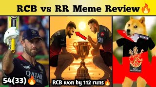 RCB VS RR IPL Higlights Meme Review 2023 தமிழ்  Maxwell 5433🔥 RCB won by 112 runs  World Record [upl. by Sherar]