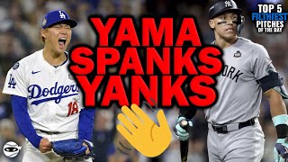 Yoshinobu Yamamotos shuts down the Yankees with EYE POPPING Stuff [upl. by Eicak986]