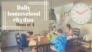 EFFICIENT✨DAILY HOMESCHOOL ROUTINEEXPERIENCED HOMESCHOOL MOM X4 [upl. by Ecirpak]