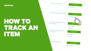 How to Track a Groupon Order [upl. by Stedmann993]