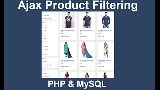 Ajax Product Filtering with PHP amp MySQL  PHP Project [upl. by Oluap]