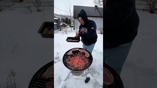 ASADO de BALLENA en la NIEVE en NORUEGA 🇳🇴 asado asadoargentino [upl. by Erich]