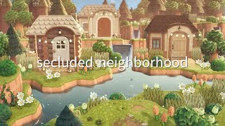 【あつ森】緑生い茂る自然島 人里離れた森の住宅地  Secluded Neighborhood  Animal Crossing New Horizons [upl. by Lali]