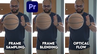 Frame Sampling vs Frame Blending vs Optical Flow  Premiere Pro shorts [upl. by Bradley]