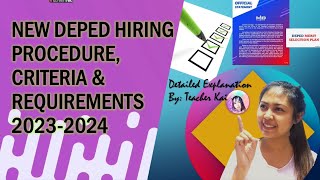 New DepEd Ranking 20232024  Procedure  Criteria  Requirements DETAILED EXPLANATION [upl. by Yrannav688]