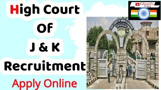 Jamp K High Court Recruitment Notice  03 of 2022  Apply Online [upl. by Bracci]