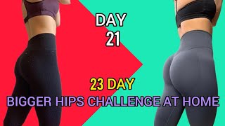 THICKER HIPS WORKOUT AT HOME AT 23 DAY PART 9 DAY 21 [upl. by Sidnala196]