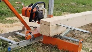 setting up log and milling on Norwood Sawmills PM14 [upl. by Barcot289]