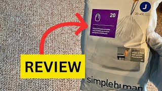 Simplehuman Drawstring Trash Bags review [upl. by Rawlinson]