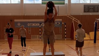 Volleyball Training Plyometrics [upl. by Eibrad]