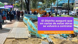 Retrasos en las obras de valorización en Bogotá  Obras [upl. by Kantor]