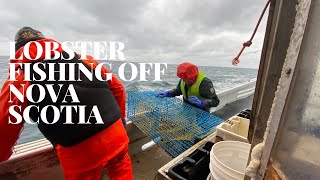 LOBSTER FISHING Off Nova Scotia [upl. by Nnaeinahpets]