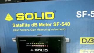 Unboxing SOLID SF540 Bluetooth enabled Satellite dB Meter for Smartphone [upl. by Minta988]