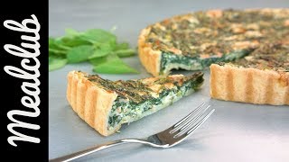 SpinatLauchLachs Quiche  MealClub [upl. by Abra]