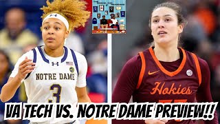 Virginia Tech vs Notre Dame Womens Basketball Preview Two Of The ACCs Best Who Wins [upl. by Adnerad]