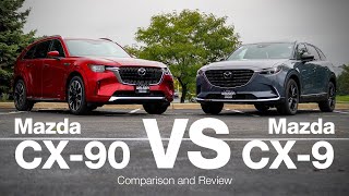 2023 Mazda CX9 vs 2024 Mazda CX90  Comparison and Review [upl. by Brandtr375]