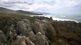 Pancake Rocks Punakaiki New Zealand [upl. by Akimas]