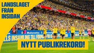 Häng med när vi slår PUBLIKREKORD 👏 Landslaget från insidan från Friends Arena [upl. by Trudie]