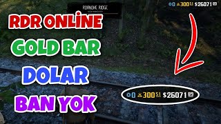 RDR 2 Online Gold Dolar Level Ölümsüzlük Hilesi [upl. by Kellia799]