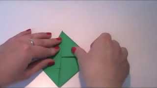 Origami  Anleitung zum Frosch falten Kaeru [upl. by Suirauqed]