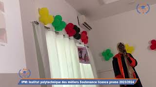 Institut polytechnique des métiers Soutenance licence promo 2023 [upl. by Lemaceon]