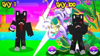 Surviving 100 Days With Legendary Pokemons in Cobblemon  Minecraft 100 days in Cobblemon [upl. by Omissam]