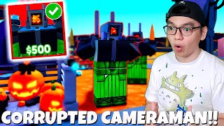 SUPER Unit TERKUAT Corrupted Cameraman Mythical 🔥🎃🔥 Toilet Tower Defense Halloween Event [upl. by Chloras]