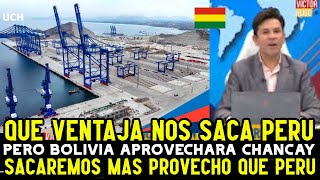 PERIODISTA BOLIVIANO DICE QUE BOLIVIA APROVECHARA EL PUERTO DE CHANCAY MEJOR QUE PERU [upl. by Odrautse]