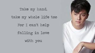 Daniel Padilla  Cant Help Falling In Love With You Lyrics [upl. by Nnylsaj]