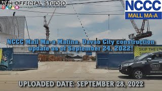 NCCC Mall Maa Matina Davao City Construction update as of September 24 2022 [upl. by Sible89]