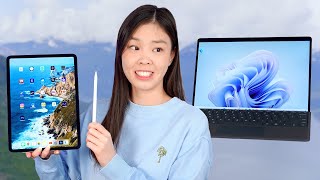 Is Surface Pro 9 Better Than M2 iPad Pro For STUDENTS [upl. by Wan]