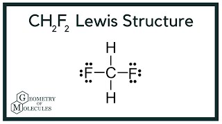 CH2F2 Lewis Structure Difluoromethane [upl. by Aserehtairam]