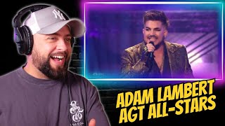 Vocalist Reacts to Adam Lambert  Chandelier Sia  Americas Got Talent AllStars [upl. by Vasilis]